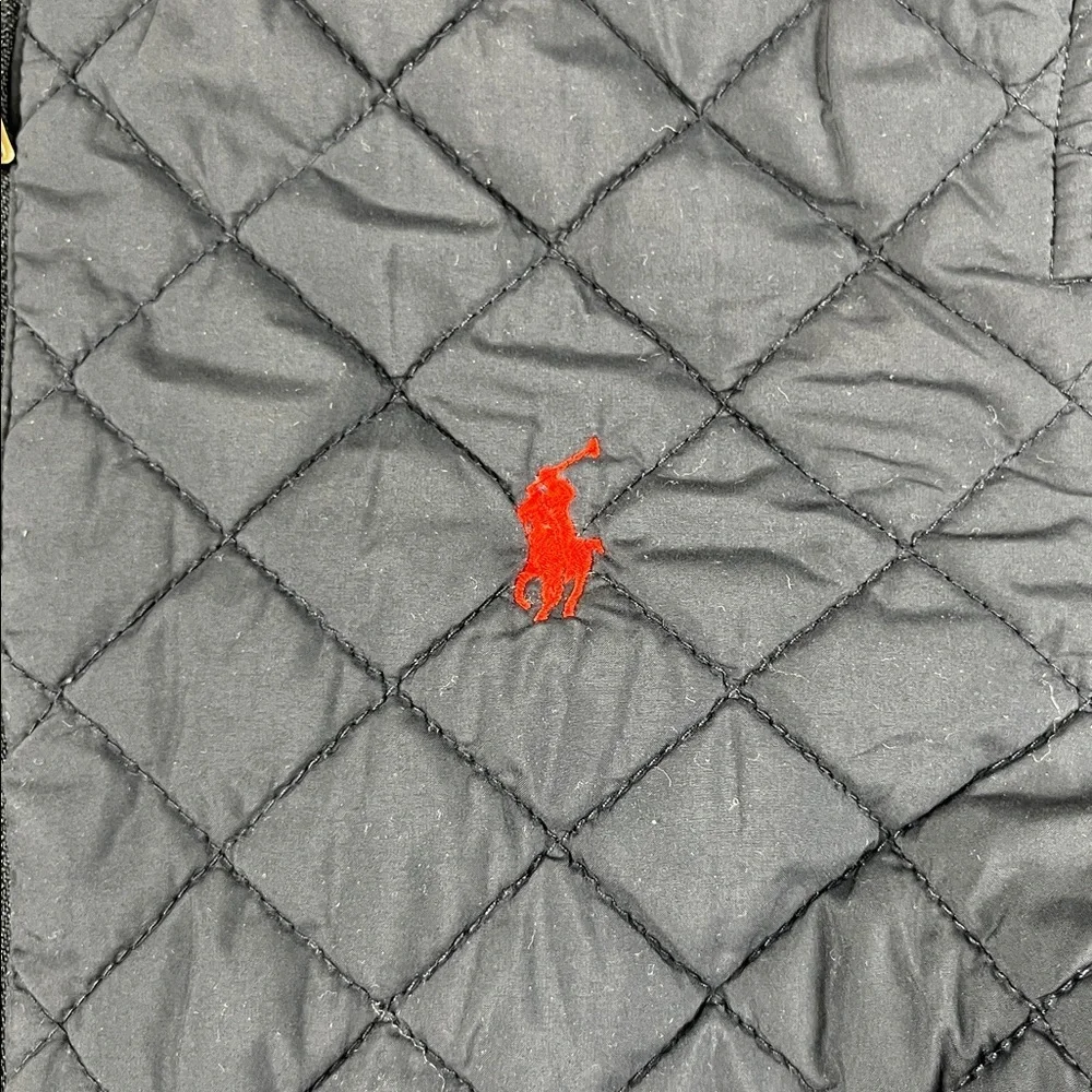 Polo by Ralph Lauren Blue Quilted Kids Jacket Size: Medium(8-10)